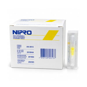 Aguja hipodérmica NIPRO 30G x 1/2"