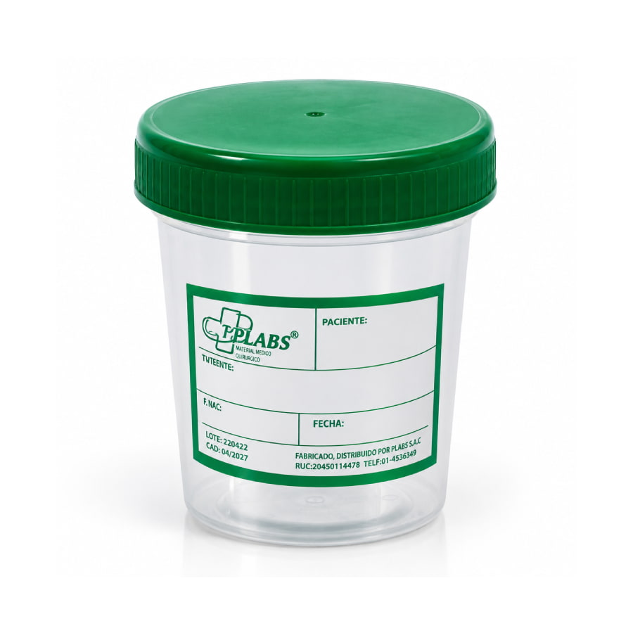Recipiente recolector de muestras PLABS